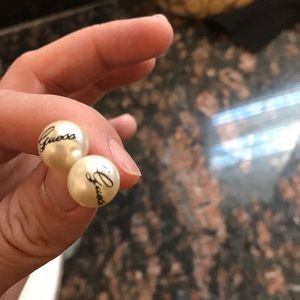 Guess pearl earrings